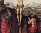 弗朗切斯科 弗朗西亚 : Crucifixion with Sts John and Jerome